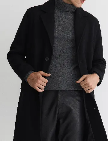 Palton Reserved, negru Negru