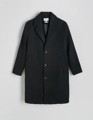 Palton Reserved, negru Negru