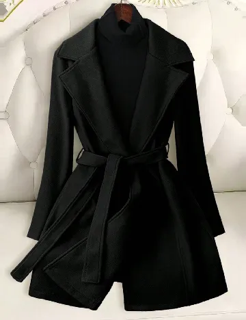 Palton SHEIN, negru Negru