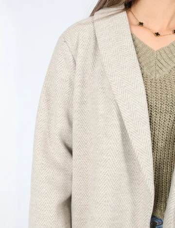 Palton Vero Moda, bej Crem