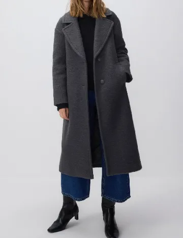 Palton oversize Reserved, gri Gri