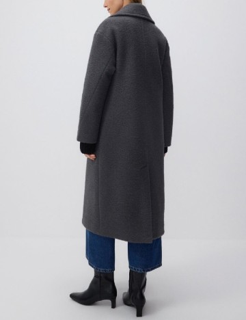 Palton oversize Reserved, gri