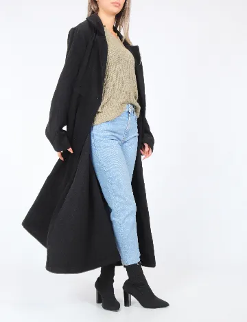 Palton SHEIN, negru Negru