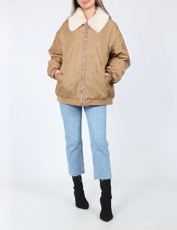 Geaca Oversize Vero Moda, maro Maro