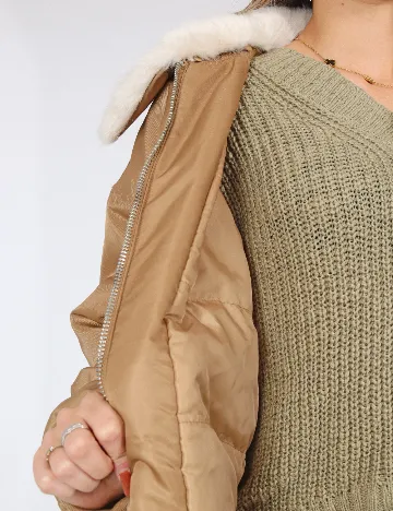 Geaca Oversize Vero Moda, maro Maro