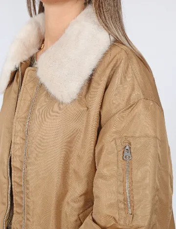 Geaca Oversize Vero Moda, maro Maro
