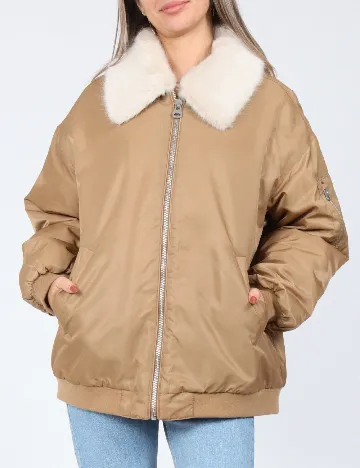 Geaca Oversize Vero Moda, maro Maro