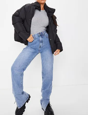 Geaca PrettyLittleThing, negru Negru