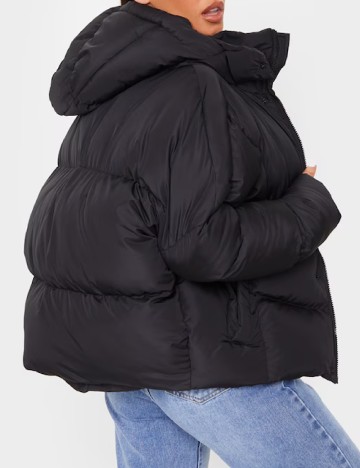 Geaca PrettyLittleThing, negru
