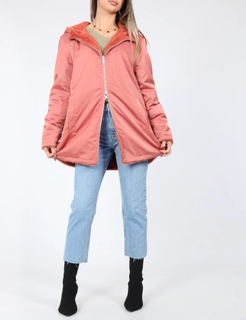 Geaca reversibila Only, roz Roz