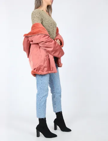 Geaca reversibila Only, roz Roz