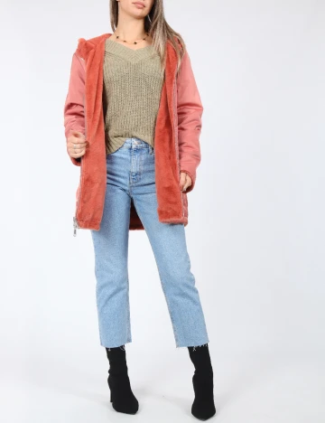 Geaca reversibila Only, roz Roz