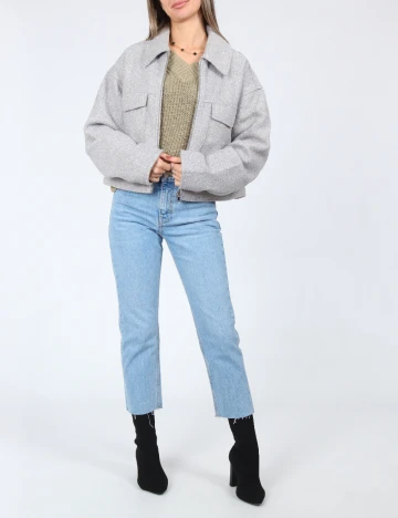 Jacheta Vero Moda, gri Gri