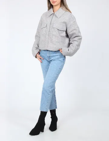 Jacheta Vero Moda, gri Gri