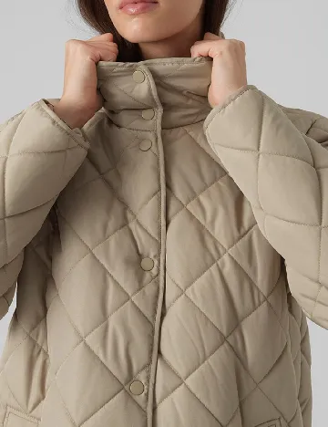 Geaca Vero Moda, bej Crem