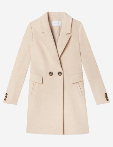 Palton Stradivarius, crem