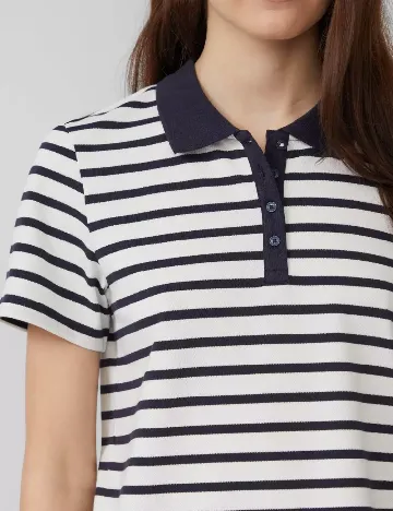 Tricou s.Oliver, alb/bleumarin Alb
