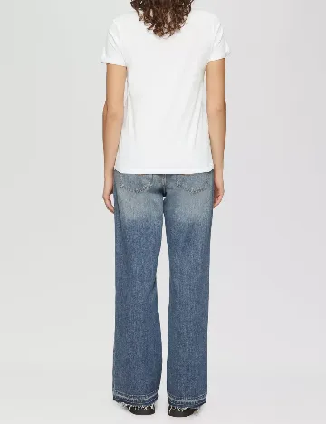 Tricou Q/S, alb Alb