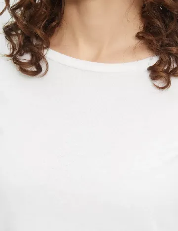 Tricou Q/S, alb Alb