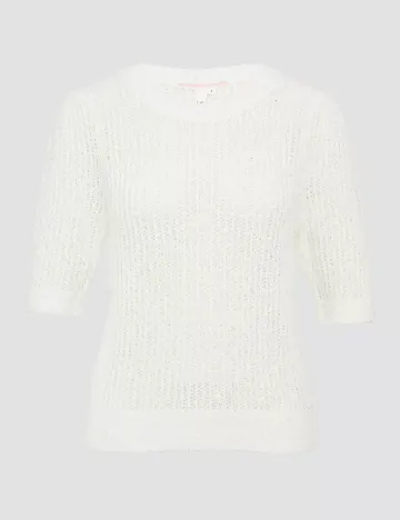 Bluza Q/S, alb Alb