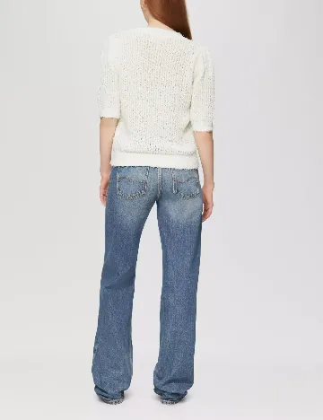 Bluza Q/S, alb Alb