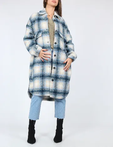 Jacheta Only, albastru/crem Albastru