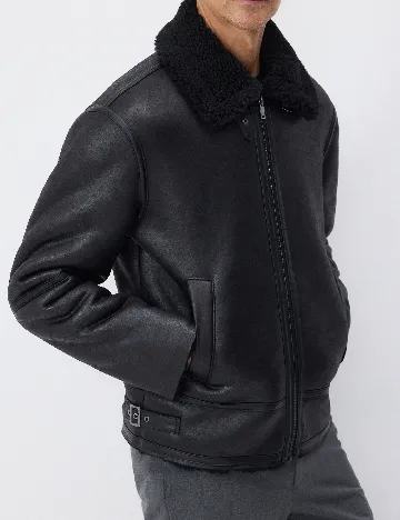 Geaca Reserved, negru Negru