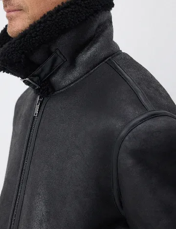 Geaca Reserved, negru Negru