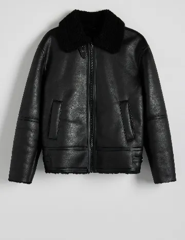 Geaca Reserved, negru Negru