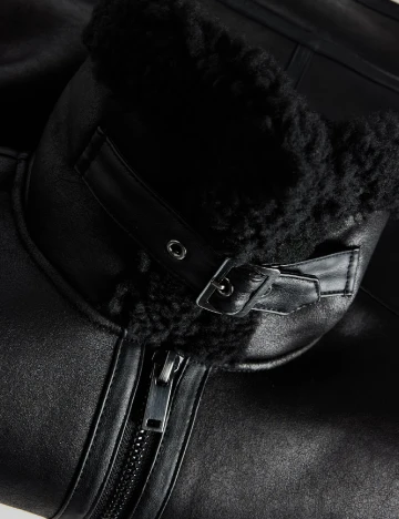 Geaca Reserved, negru Negru