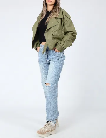 Jacheta CROPP, verde Verde