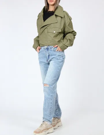 Jacheta CROPP, verde Verde