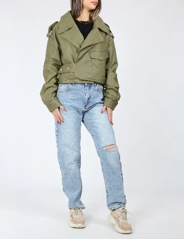 Jacheta CROPP, verde Verde