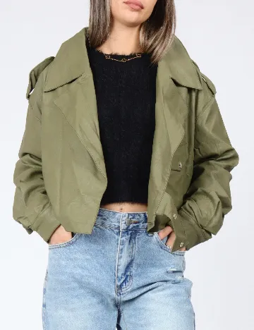 Jacheta CROPP, verde Verde