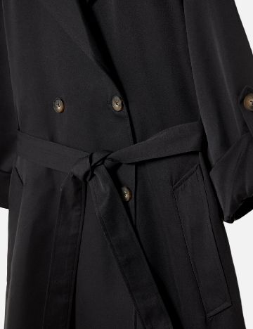 Trench Stradivarius, negru