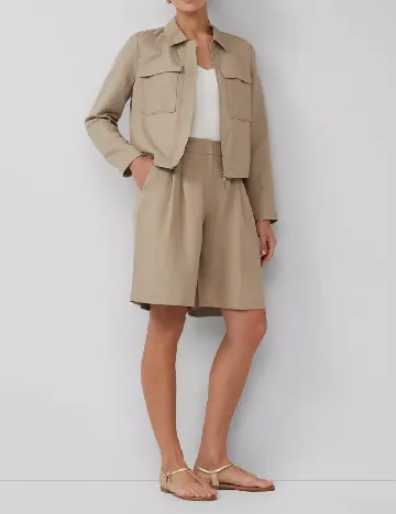 Pantaloni scurti s.Oliver, bej Crem