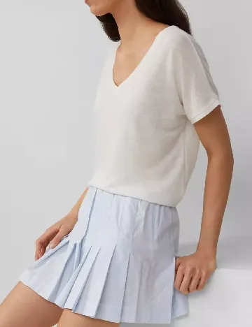 Bluza Q/S, alb Alb