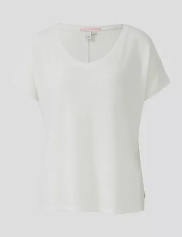 Bluza Q/S, alb Alb