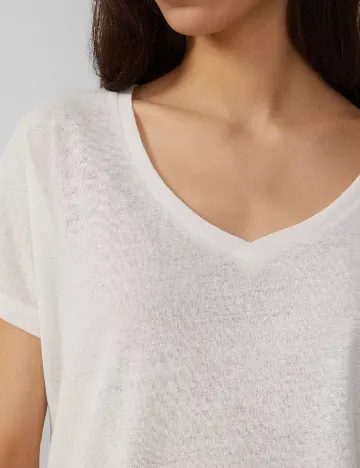 Bluza Q/S, alb Alb