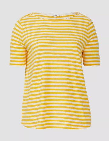 Tricou s.Oliver Plus Size, galben