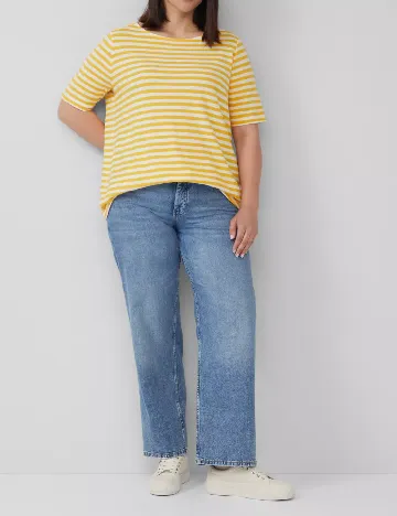 Tricou s.Oliver Plus Size, galben Galben