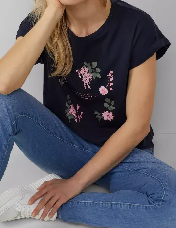Tricou s.Oliver, bleumarin Albastru