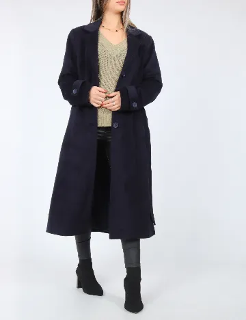 Palton Only, bleumarin Albastru