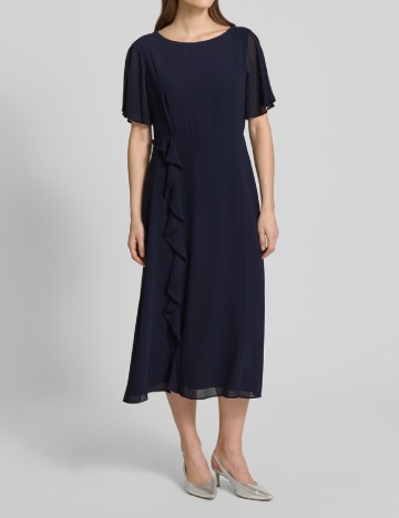 Rochie medie s.Oliver, bleumarin inchis
