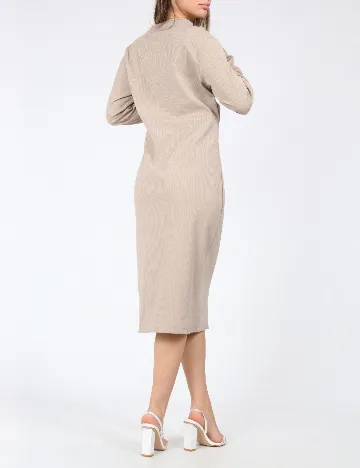 Rochie medie Cervus, crem Crem