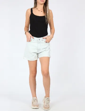 Pantaloni scurti SHEIN, bleu Albastru