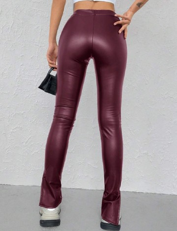 Pantaloni Three-S, visiniu