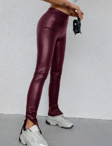 Pantaloni Three-S, visiniu Rosu