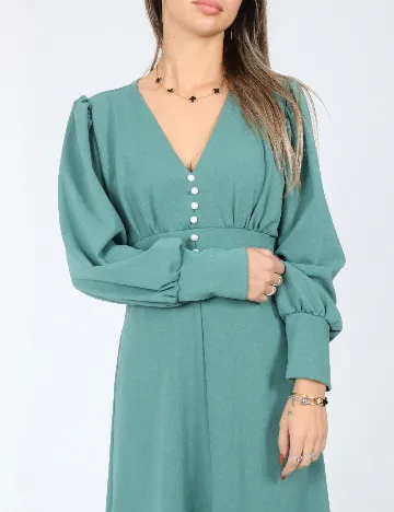 Rochie lunga SHEIN, verde Verde