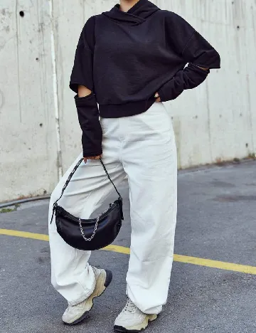 Hanorac SHEIN, negru Negru